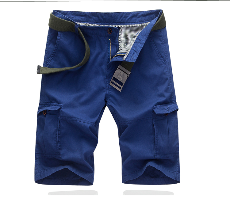 Quần short nam ngụy trang quần năm điểm quần dụng cụ quần nam xu hướng bình thường thương hiệu thủy triều mùa hè gió lỏng - Quần short quần bò nam