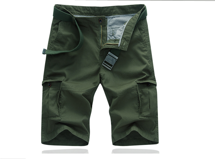Quần short nam ngụy trang quần năm điểm quần dụng cụ quần nam xu hướng bình thường thương hiệu thủy triều mùa hè gió lỏng - Quần short quần bò nam