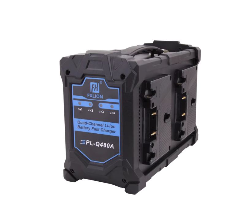 PL-Q480B 4 channel simultaneously charging Quad-Channel V-Mount Fast Battery Cha