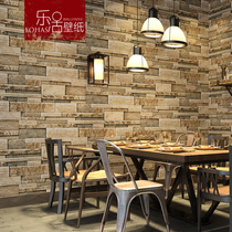 3D three-dimensional marble retro brick antique brick wallpaper restaurant restaurant barber shop clothing store wallpaper background