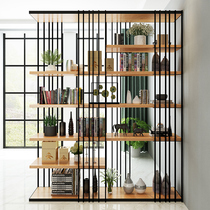 LOFT Industrial Wind Retro American Iron Art Bookshelves Customised Nordic Living Room Restaurant Partition Hyun Guan Shelf Floor