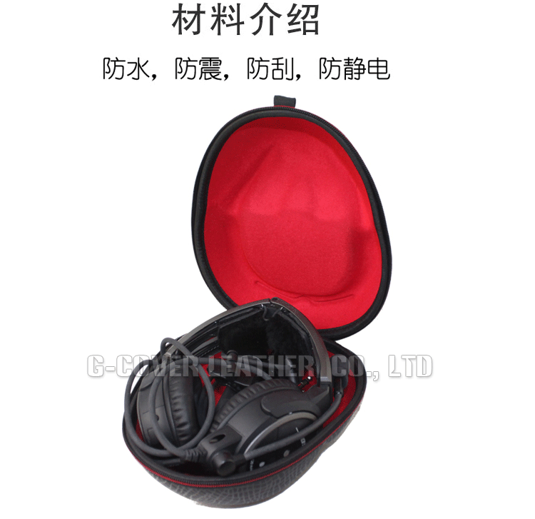 Túi đựng tai nghe lớn Túi đựng màn hình chống sụt áp Tai nghe phụ kiện kỹ thuật số bảo vệ da tròn - Lưu trữ cho sản phẩm kỹ thuật số hộp đựng tai phone