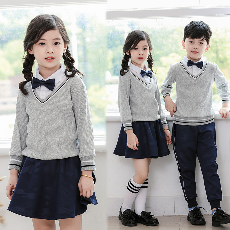 Kindergarten Garden Clothing Spring Autumn Clothing Pure Cotton Sweater Warm 100 Hitchhiking Two Inner Hitch School Uniforms Teacher Class Clothes