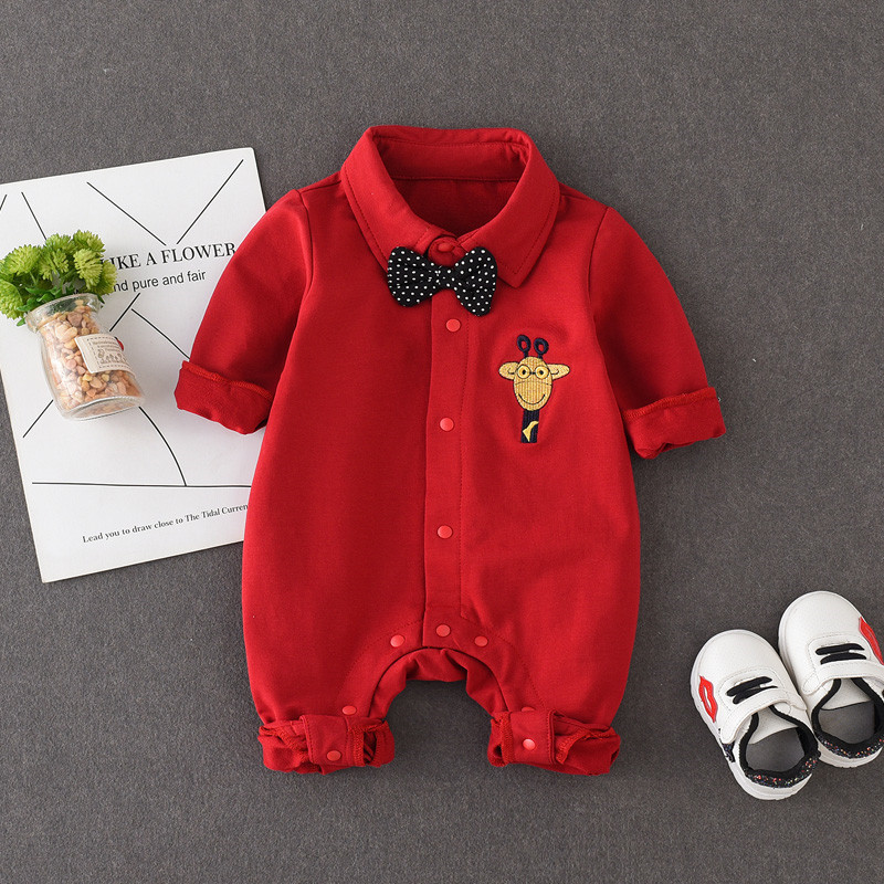 French children dress baby clothes spring and autumn newborn full moon clothes 3 months baby 6 hundred days old dress 9
