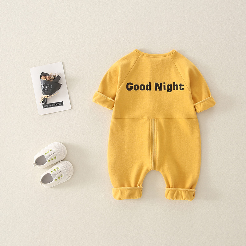 South Korea 0-3 months baby clothes spring outing jumpsuit baby pajamas air-conditioning clothes toddler rompers