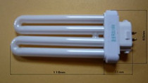 Eye protection tube desk lamp tube square four-pin 2U row tube four-pin socket tube 18W