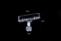 POP Advertising Clip Promotional Clip Explosive Sticker Magnetic Magnet Shelf Clip Supermarket Product Special Price Crystal Transparent Clip
