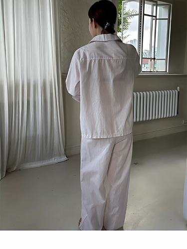 Хлопковая осенняя пижама, лонгслив, штаны для отдыха, дизайнерский комплект, тренд сезона