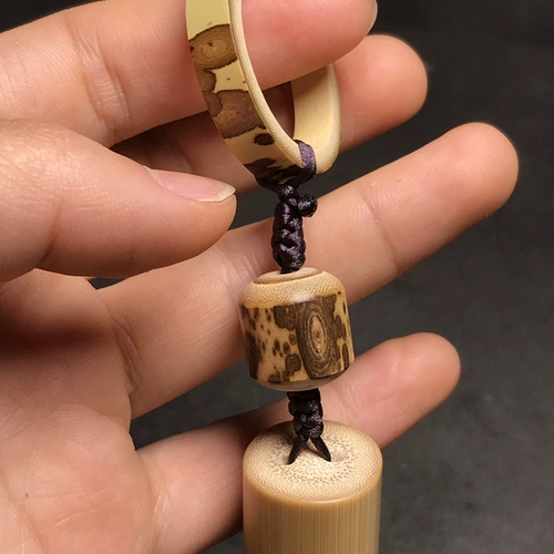 Бамбуковая ручка, мужское бамбуковое украшение в руку из грецкого ореха из старинного материала