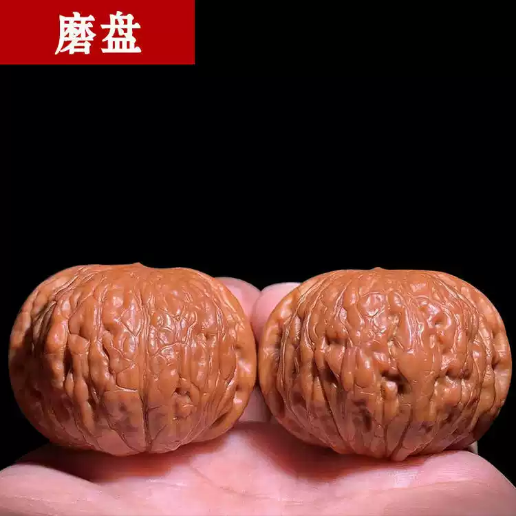 文玩堂：ムンセン承徳密紋 木栓狮子头胡桃（無修整） 新手文玩核桃