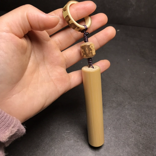 Бамбуковая ручка, мужское бамбуковое украшение в руку из грецкого ореха из старинного материала