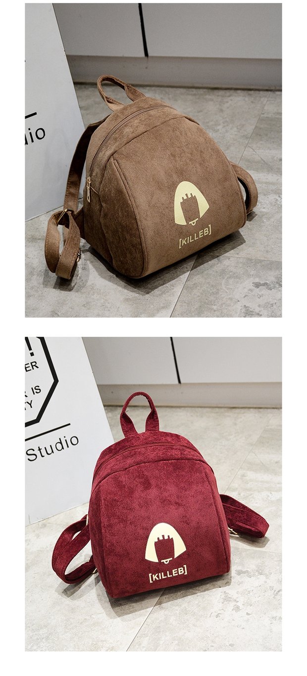 Hàn Quốc mini đôi trở lại ba lô cashmere nữ hoang dã nhỏ ba lô retro vỏ nhỏ túi du lịch thủy triều balo đi học nữ cấp 1