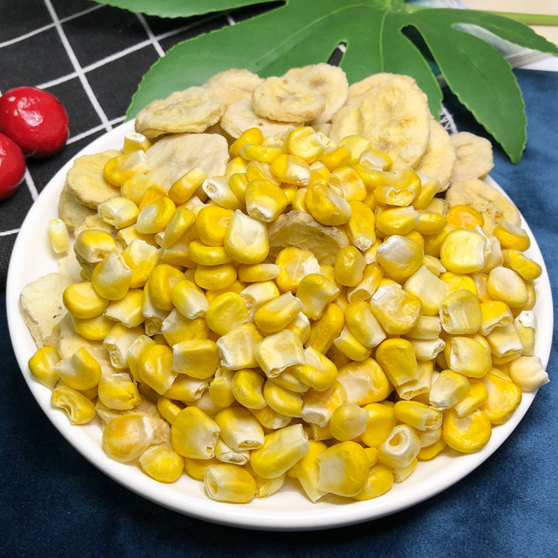 Instant corn kernels fruit crisps freeze-dried fruit and vegetable crisps 500g corn kernels crisps breakfast freeze-dried fruit and vegetable dried snacks
