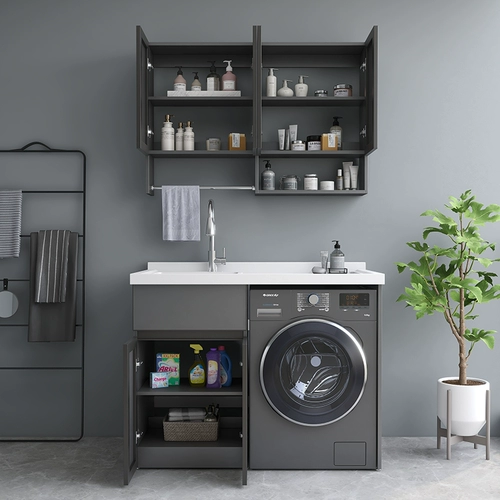 Космический алюминиевый балконный шкаф для стирки комбинации на заказ на роликовые пруд