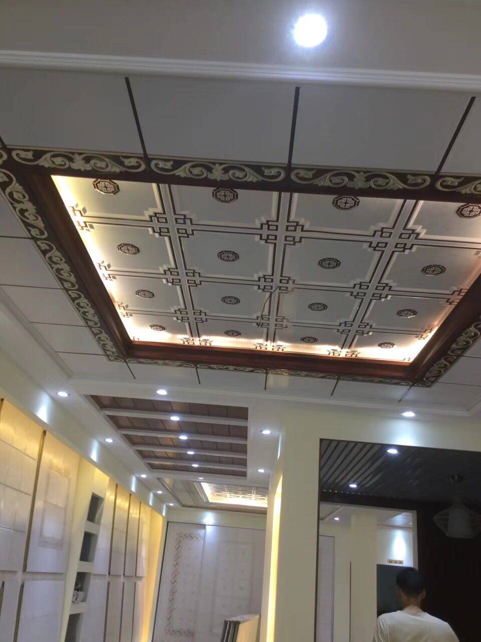 Integrated ceiling secondary top aluminium buckle plate suspended ceiling strip plate 3060 1560-Taobao