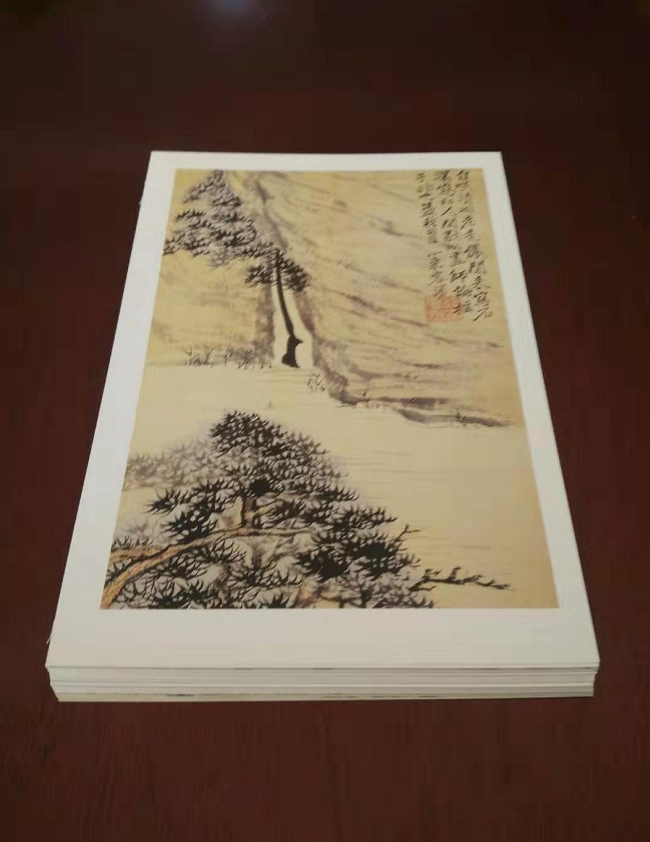 Landscape postcards 23 pieces Shitao 11*16CM 2021 Xin Chou Year Happy Year of the Ox without postage