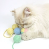 元気喵 丨 Cat Toy Ball Draquing Cat Plet, чтобы укусить мяч и схватить веревочный колокол