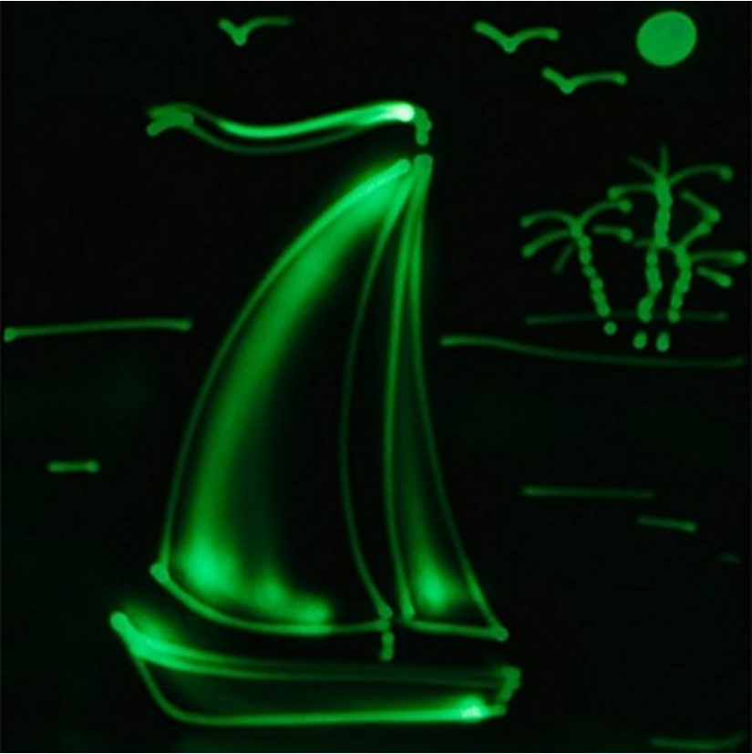 Drawing on Glow Board