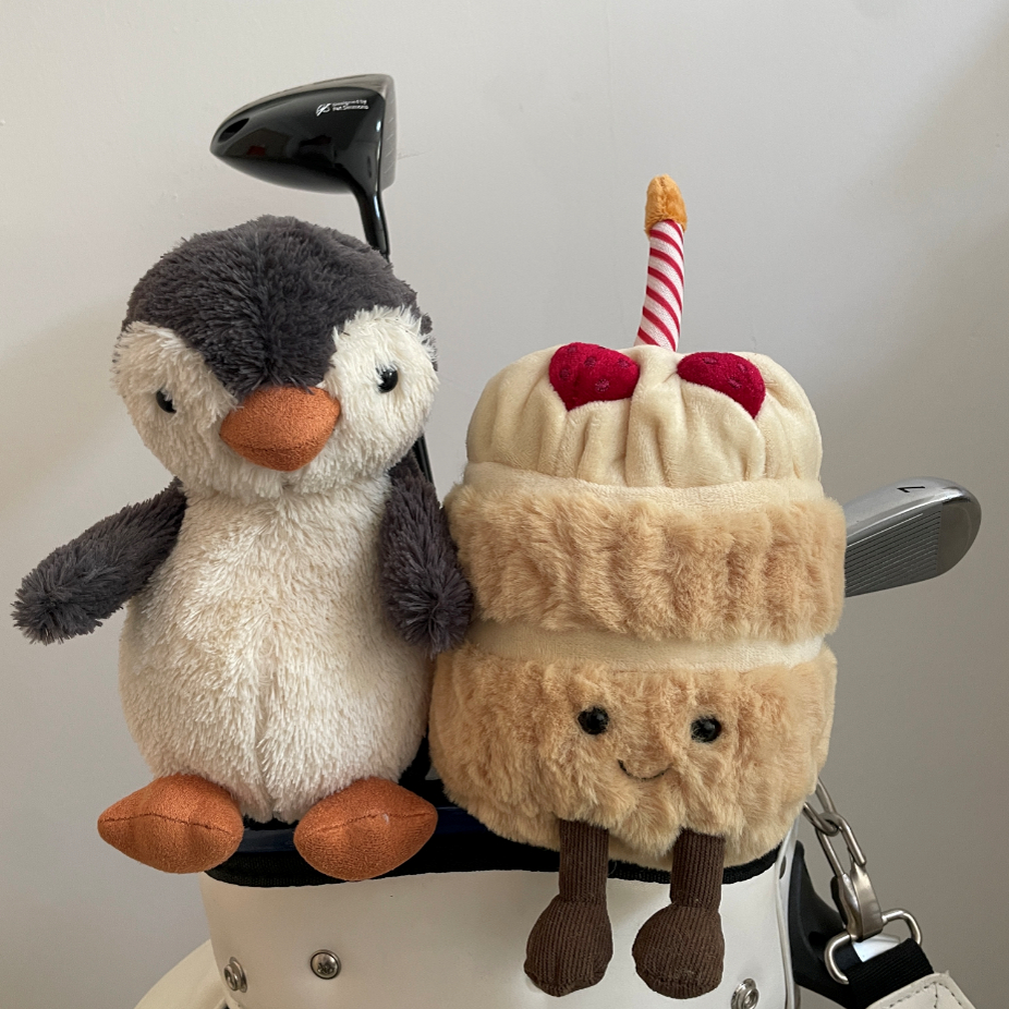 カモメケーキペンギンぬいぐるみゴルフクラブカバーゴルフクラブカバークラブ保護カバー木製クラブカバー