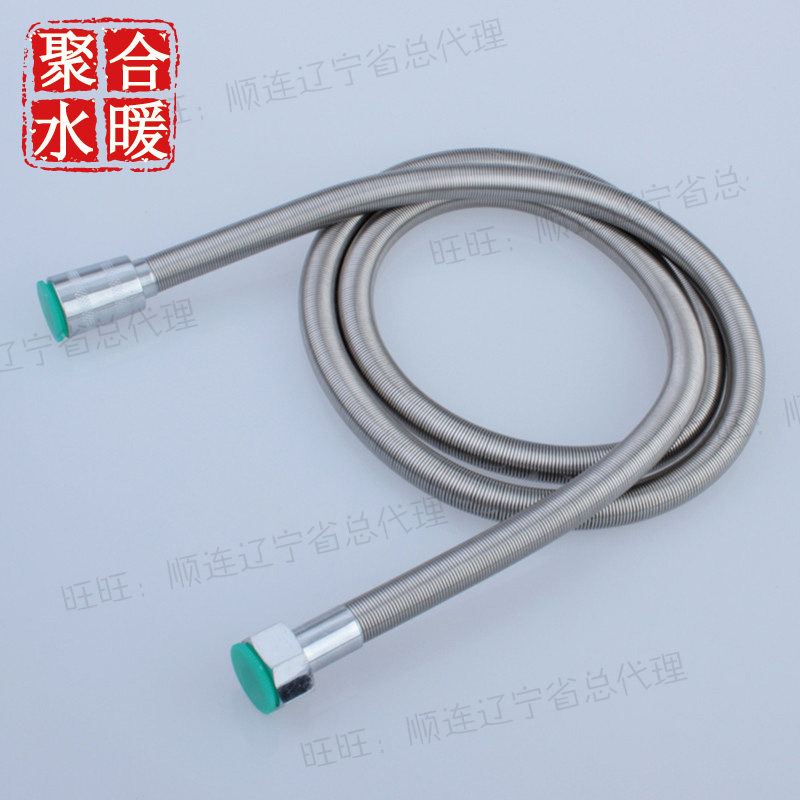 Elastic Stainless Steel Shower Hose Handheld Shower Nozzle Hose Bathroom Water Heater Outlet Pipe