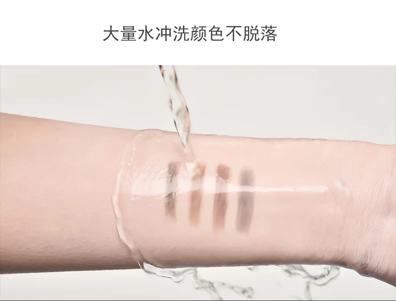 Bút chì kẻ lông mày đôi Magic Star River không sợ nước, không sợ đổ mồ hôi, không sợ trang điểm, cọ lông mày stereo di động - Bút chì lông mày / Bột / Stick bút phẩy sợi lông mày