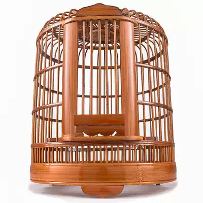 Birdhead thrush bird cage female bird cage bamboo Chuan cage Guizhou cage Kaili bird cage large old bamboo handmade starlings bird cage