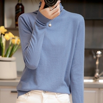 womens autumn and winter new Korean style knitwear turtleneck sweater long sleeve