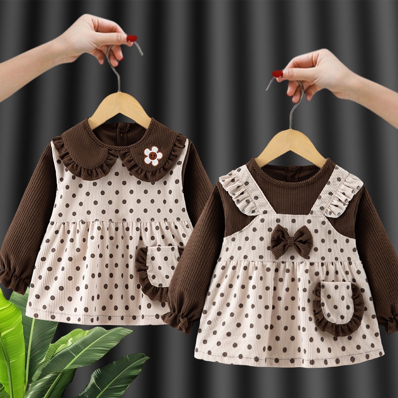 Children's smock, baby eating bib, apron, female princess, waterproof, anti-dirty, fashionable, autumn and winter, baby, child, dress backwards