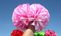 (Peach Red white) mixed color flower ball New Mei red white mixed hand flower cheerleading