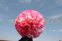 Rose red and white mixed cheerleading ball competition cheerleading hand flower examination flower ball inter-class exercise Flower Ball