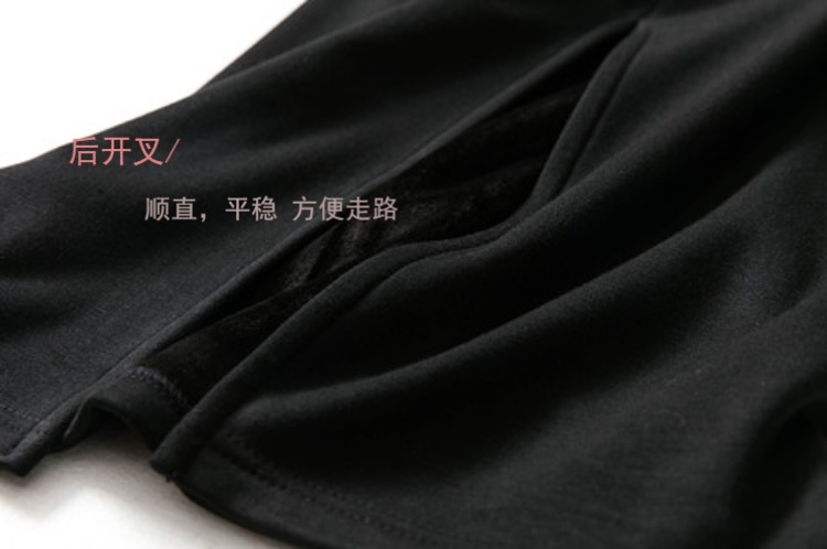 Mùa đông 2018 mới cộng với váy nhung dày không bị chẻ trong những chiếc váy dài cạp cao bước chân váy mùa đông ấm áp chân váy a