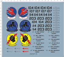 Aircraft model 1:32 Fighter F-14 fighter Sea Tomcat special decal (61216)