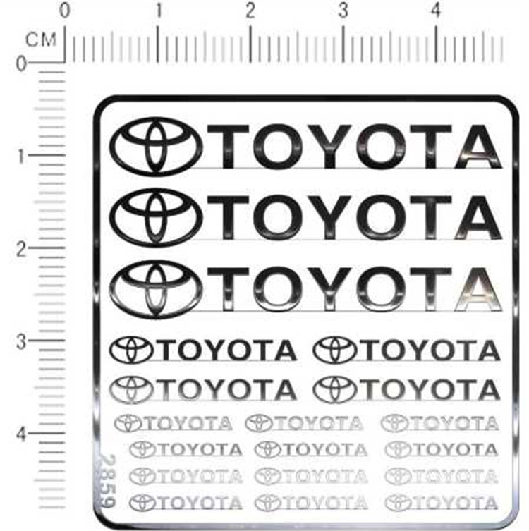 Car model Toyota (decorative logo) various proportions general logo metal stickers(2859)