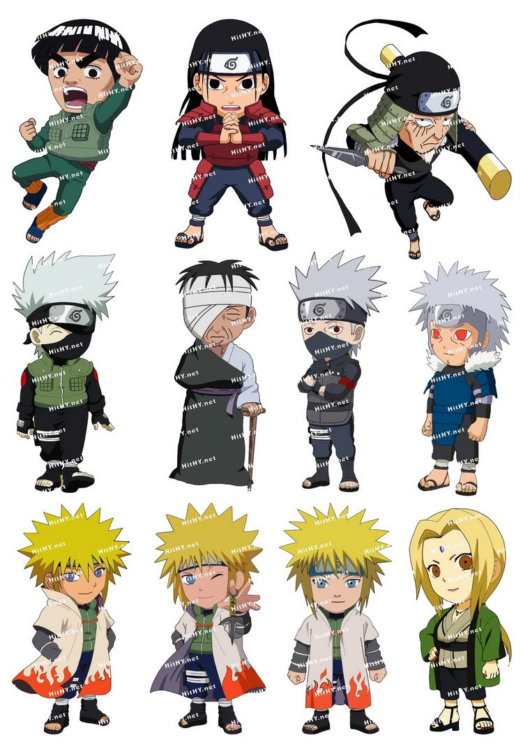 HITHY (medium) fire ninja anime laptop computers Travel box Sticker(F0078-04)