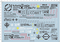 Gundam MG Zeong MSN-02 Gene (self-protection) Special water sticker(64380)