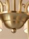 All-Copper Chandelier American Retro Country Living Room Lamp Dining Room Bedroom Light Luxury Lamp Guangdong Zhongshan Lamps Factory Direct Sale