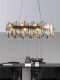 American-Style Light Luxury Crystal Chandelier, Post-Modern Minimalist Living Room, Round Dining Room, All-Copper Villa Lamp, Direct Sales from Zhongshan Manufacturer