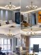 American-Style Crystal Chandelier, All-Copper, Light Luxury Living Room Lamp, Post-Modern, Elegant Dining Room and Bedroom Lighting, Direct Sales from Zhongshan Manufacturer