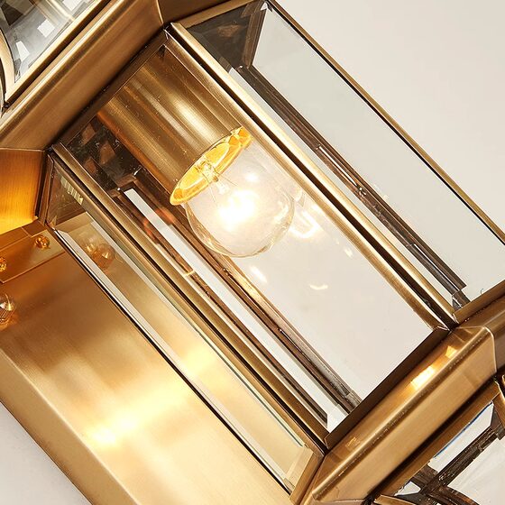 All-Copper Wall Lamp, American Country-Style Retro European-Style Lighting, Nordic Balcony Outdoor Lighting, Direct Sales from Guangdong Zhongshan Manufacturer