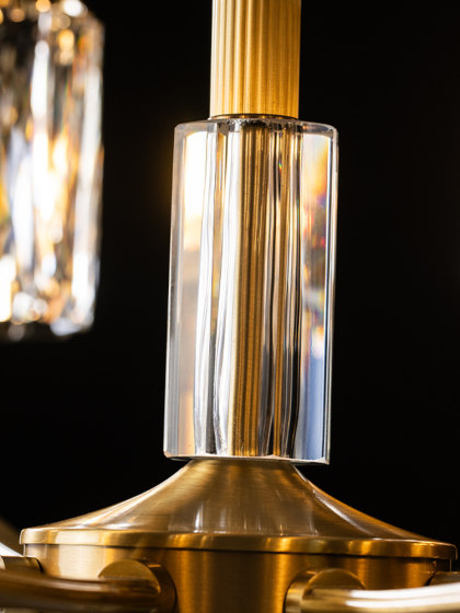 American-Style Light Luxury Crystal Chandelier, All-Copper Living Room Lighting, Modern Dining Room and Bedroom Elegant Lighting Fixtures, Direct Sales from Zhongshan Manufacturer