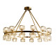 American-Style All-Copper Light Luxury Chandelier, High-End Minimalist Living and Dining Room Designer Creative Lighting, Direct Sales from Guangdong Zhongshan Manufacturer