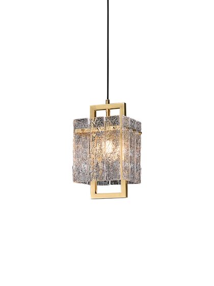 American-Style Entryway Chandelier, All-Copper Bedroom Bedside Lamp, Light Luxury Corridor Glass Lamp, Direct Sales from Zhongshan Manufacturer