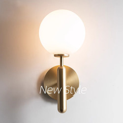 Cream-Colored Wall Lamp Nordic All-Copper Post-Modern Tv Wall Living Room Master Bedroom Bedside Lighting Fixtures Direct Sales from Zhongshan Manufacturer