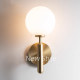 Cream-Colored Wall Lamp Nordic All-Copper Post-Modern Tv Wall Living Room Master Bedroom Bedside Lighting Fixtures Direct Sales from Zhongshan Manufacturer