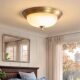 All-Copper Ceiling Light, American Retro Country Style, Light Luxury for Balcony, Study, Master Bedroom Lighting, Direct Sales from Guangdong Zhongshan Manufacturer