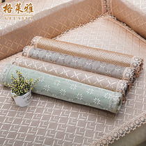 Sofa mat summer mat cold mat ice silk bamboo mat Summer four seasons universal non-slip cover leather cushion custom