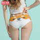 Yanzhihua pure cotton girl cute cartoon Japanese ladies animal animal with ears cute sexy mid-low waist underwear