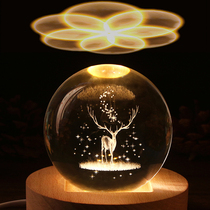 Chinese Valentines Day Valentines Day gift to send girlfriend boyfriend practical surprise birthday 3d night light diy starry sky projection romance