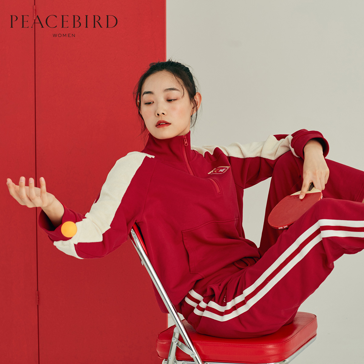 Sweatshirt femme PEACEBIRD    - Ref 3213968 Image 1