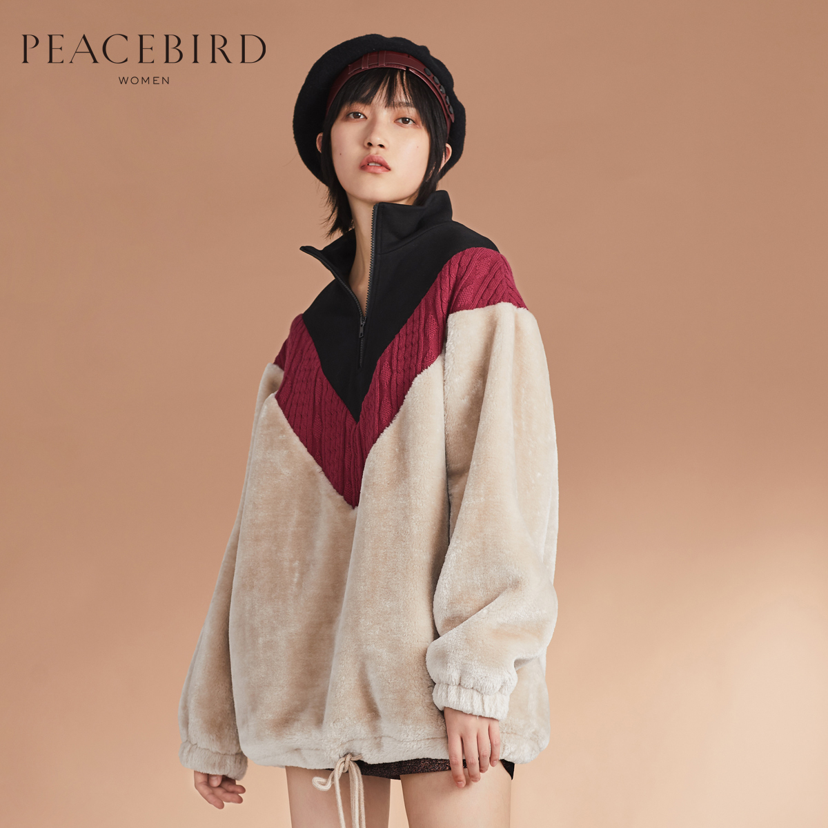 Sweatshirt femme PEACEBIRD    - Ref 3216075 Image 1